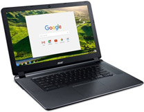 Acer CB3-532-C47C 15.6' Chromebook, Chrome OS, Intel Celeron N3060 Dual-Core Processor, 2GB RAM, 16GB Internal Storage